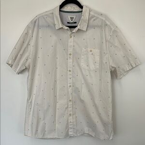 VISSLA White Patterned Men's Shirt xxl
